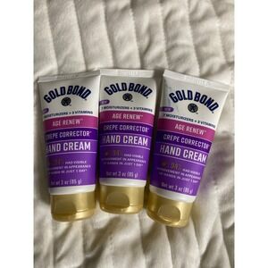 Gold Bond Age Renew Crepe Corrector Hand‎ Cream 3oz Lot of 3 New